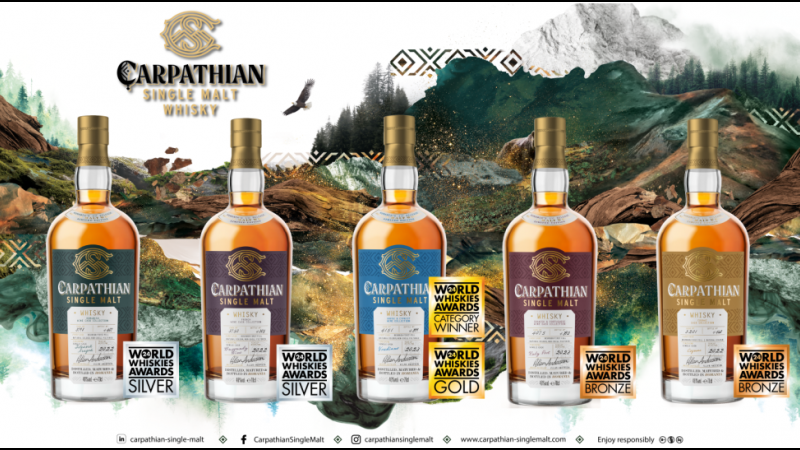 Premii remarcabile pentru Carpathian Single Malt Whisky la World Whiskies Awards 2024